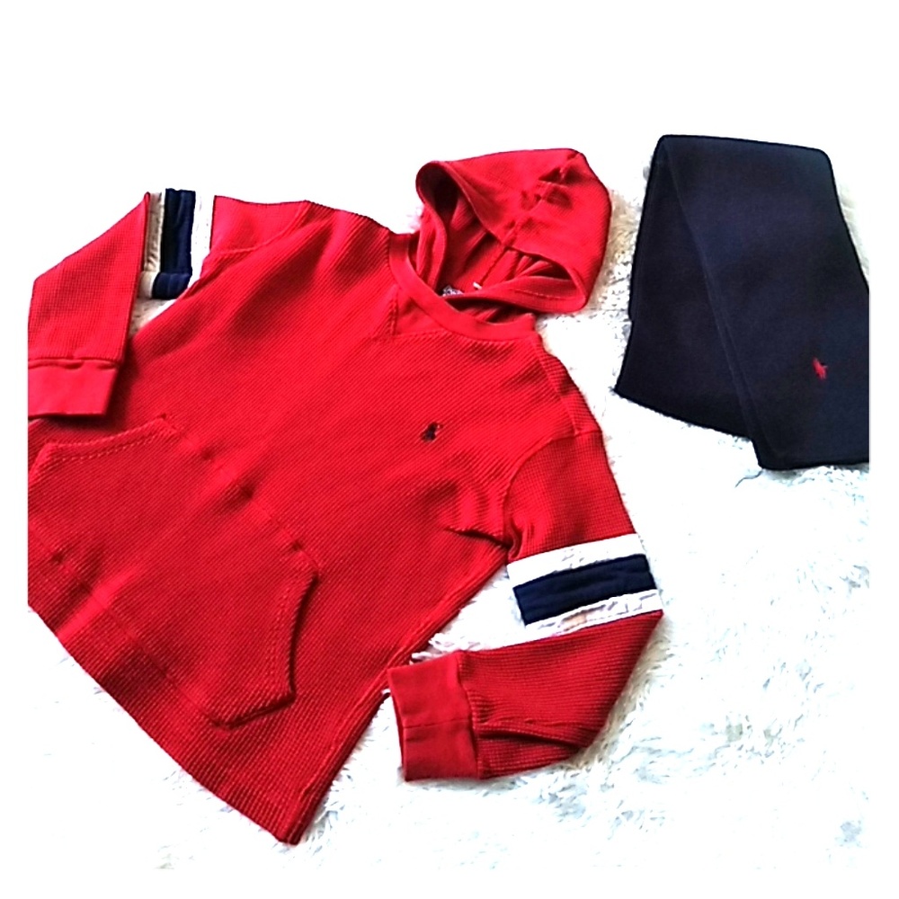 Ralph Lauren Hoodie and Scarf. Sz 5